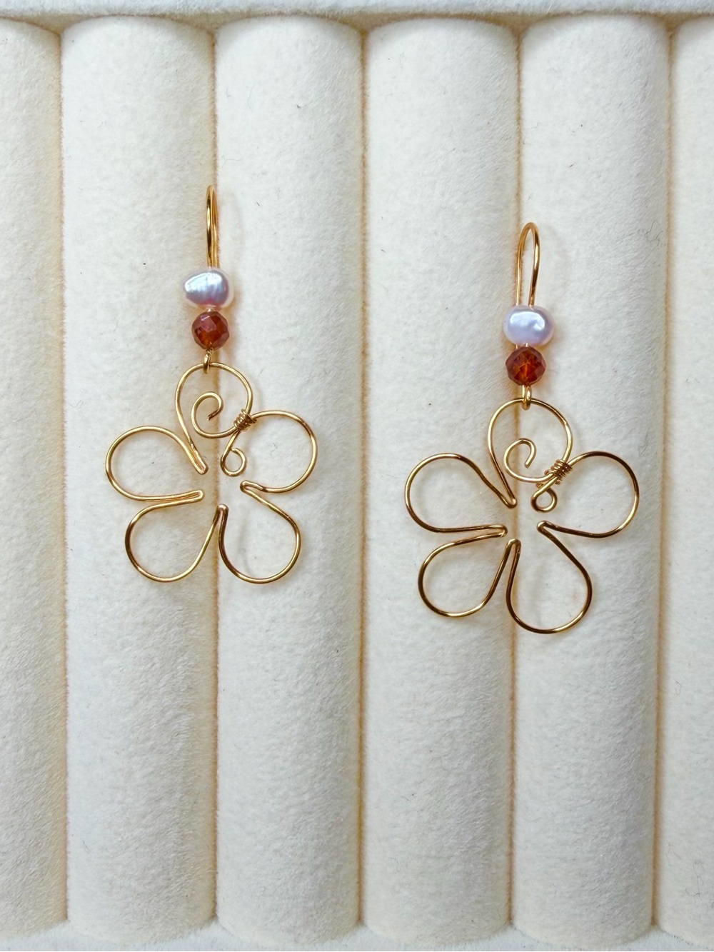 Brass Flower Drop